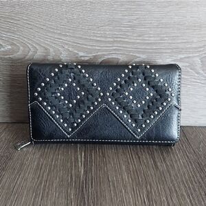 Trinity Ranch Leather Stitch Collection Wallet